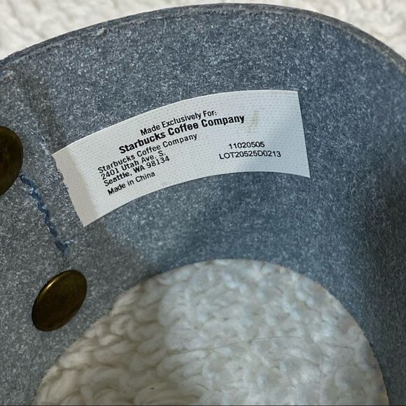 STARBUCKS - BRIGHT RED REUSABLE COZY FOR COFFE / BEVERAGE - GOOD CONDITION S8 - Picture 6 of 6